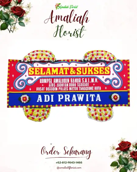 Papan Bunga Ucapan Selamat Tegalgandu